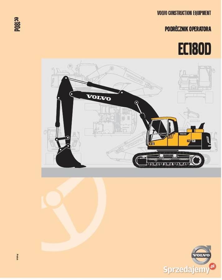 DTR Instrukcja obsługi VOLVO EC 180D EC 220D EC tradycyjny podręcznik Podręczniki Rzeszów