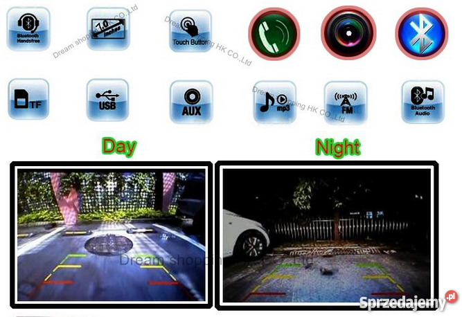 Radio 7012B 2 din 7 dvdMP 5 kamera cofania Gniezno