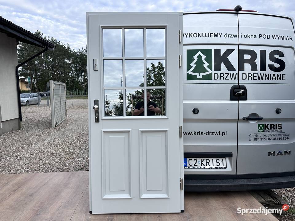 DRZWI ZEWNĘTRZNE dostępne ręki RAL 7035 PRAWE Brodnica