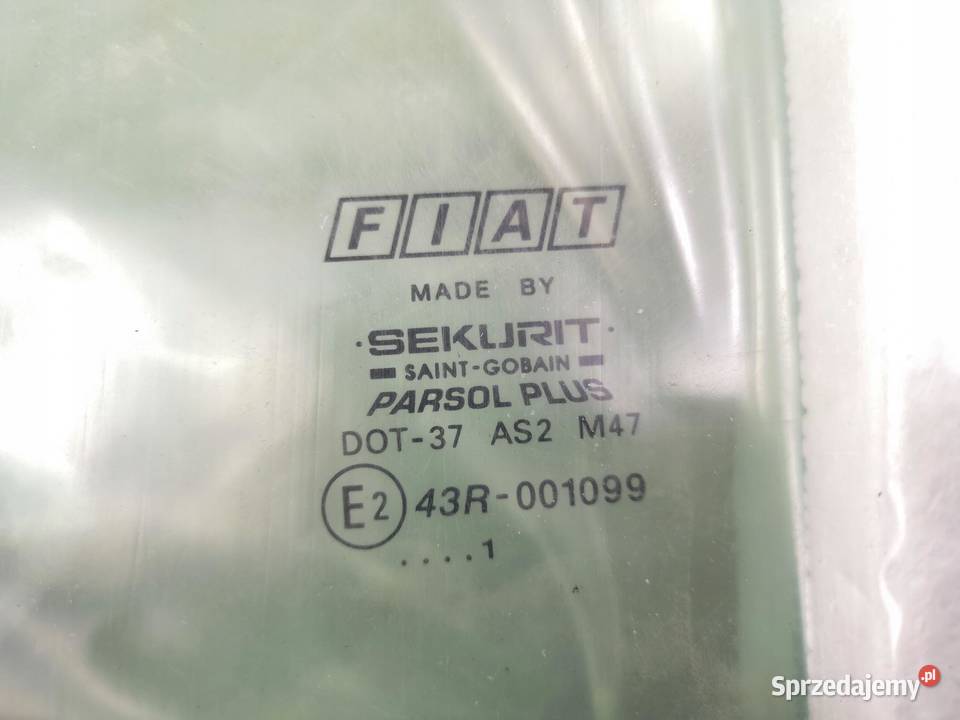 SZYBA DRZWI LEWY TYŁ FIAT BRAVA 9501 ORYGINAŁ
