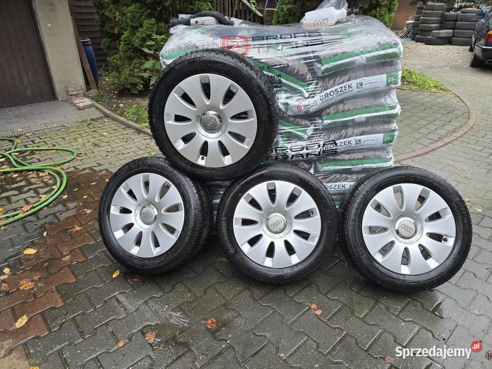 Koła Felgi 5x112 20555 r16 Audi VW Continental Opony i felgi Zwoleń