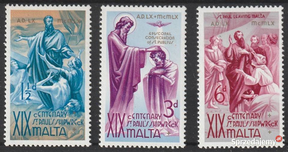 MALTA ŚWIĘTY PAWEŁ 1960 CZYSTE Łódź sprzedam