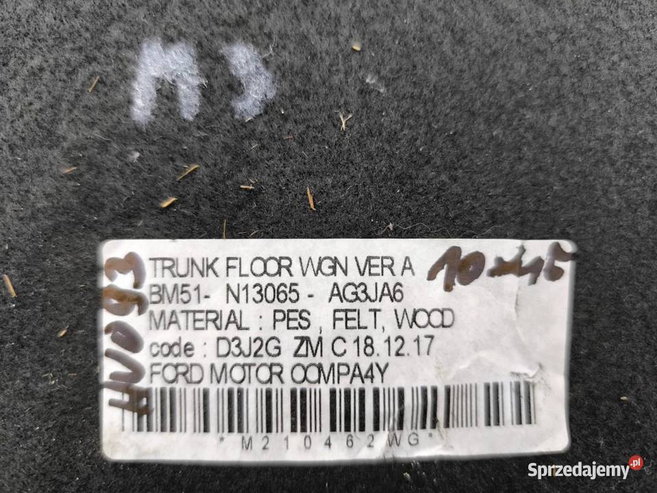WYKŁADZINA BAGAŻNIKA FORD FOCUS MK3 LIFT KOMBI wielkopolskie sprzedam