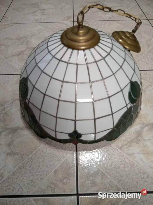Lampa żyrandol witrażowy wielokolorowy