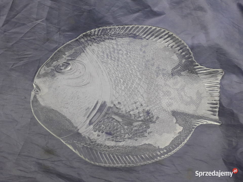 Talerz szklana patera ryba nie na ryby Warszawa sprzedam