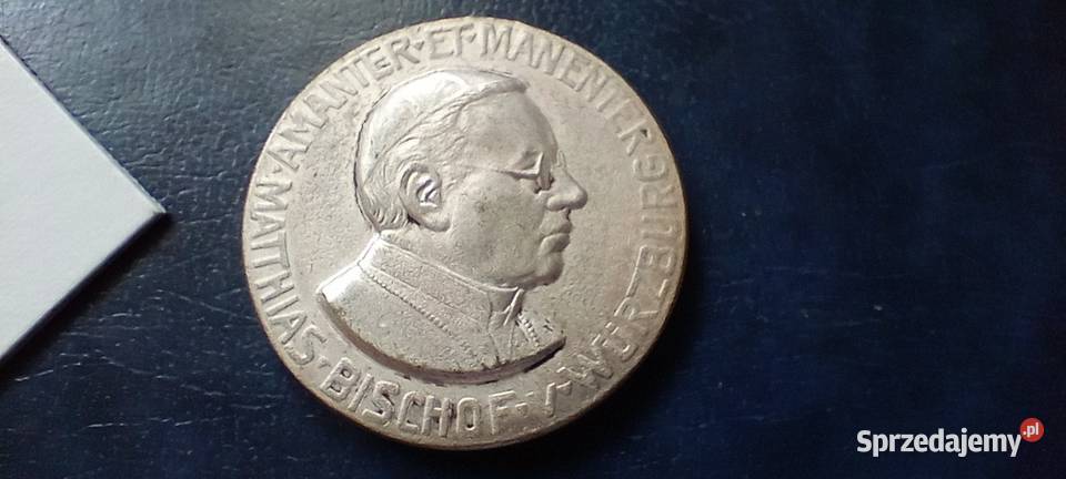 Stare monety Medal Biskup Wurzburga 244 Lesko