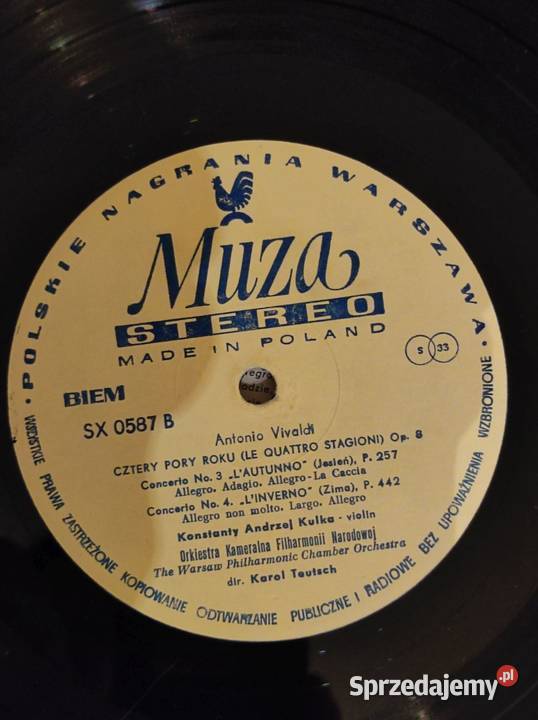 1969 Antonio Vivaldi Le Quattro Stagioni Cztery Płyty i kasety Kielce