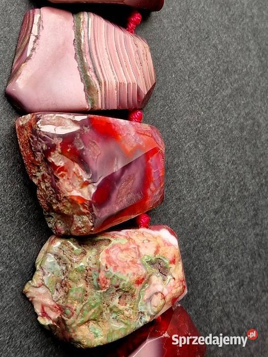 AGAT RUBINOWY NASZYJNIK ETNO ART Biżuteria dla Pań Częstochowa