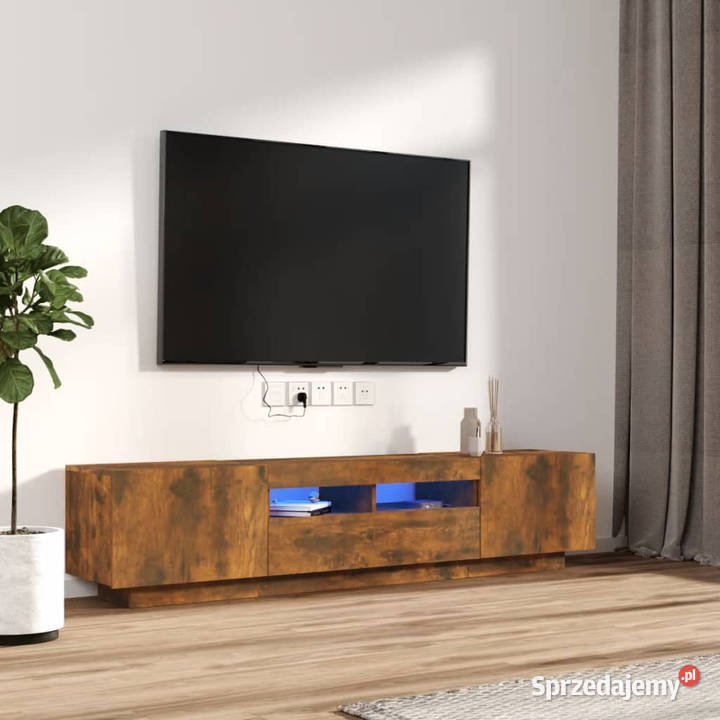 Zestaw 2 szafek TV z oświetleniem LED Warszawa