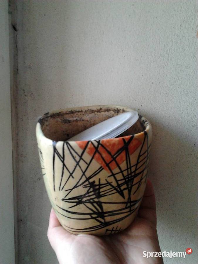 Zestaw doniczek ceramicznych glinianych kolor małopolskie Kraków sprzedam