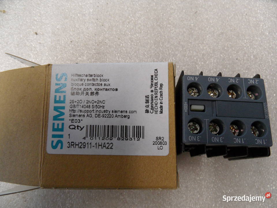 Styk pomocniczy Siemens 3RH29111HA22 6A warmińsko-mazurskie Olsztyn