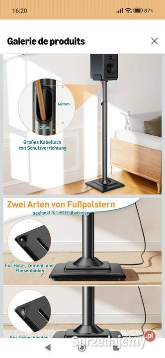 Elived Uniwersalny stojak na głośniki z Sosnowiec