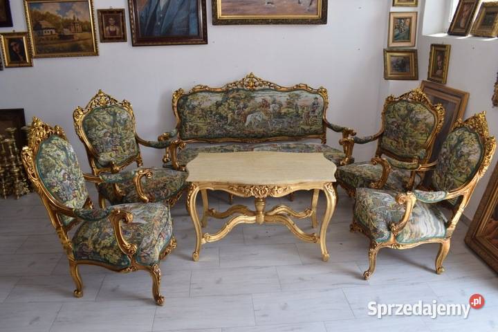 MYŚLIWSKI Barokowy Komplet Wypoczynkowy małopolskie