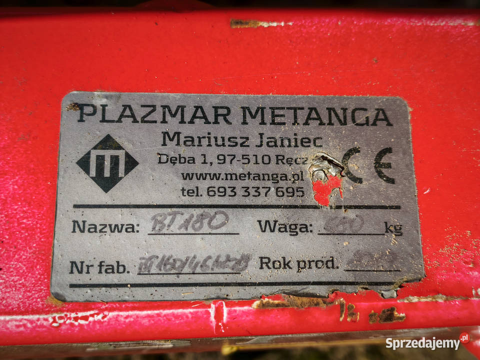 Brona talerzowa Metanga BT 180 18m Wał rurowy Brodnica