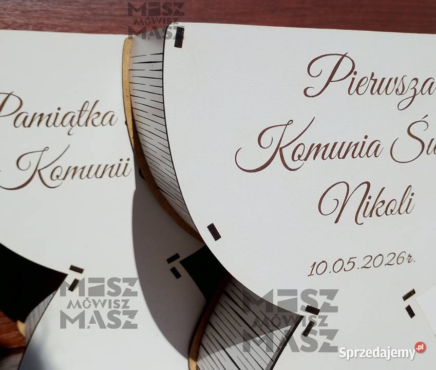 Drewniana Pamiątka Pierwszej Komunii Świętej sprzedam