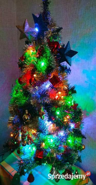 Sztuczna choinka z lampkami i bombkami łódzkie Łódź sprzedam