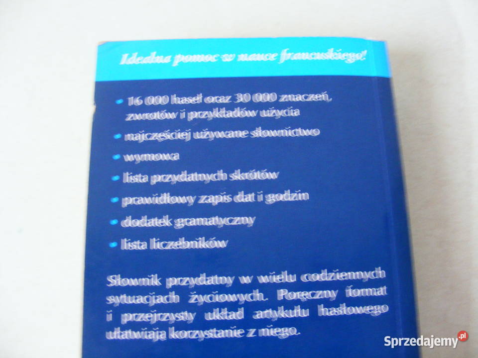 Mały słownik francusko polski polsko francuski francuski Oborniki Śląskie