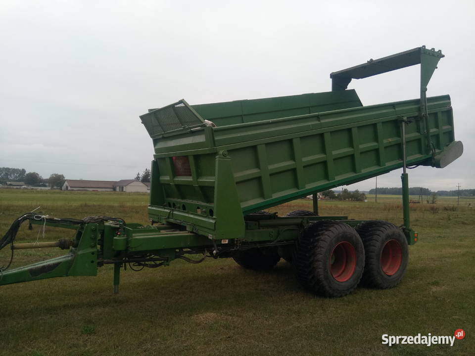 Przyczepa wielozadaniowa 20t buraków wys nieuszkodzony Przyczepy rolnicze Perlejewo