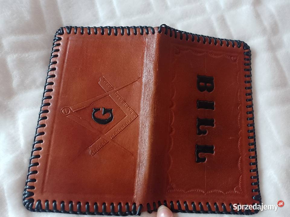 Real LeatherBrązowy Skórzany portfel z Londynu małopolskie Kraków