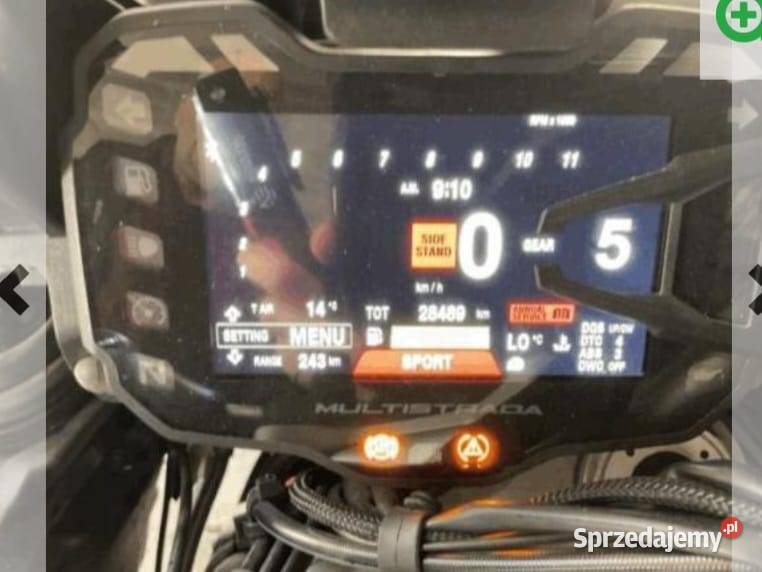 DUCATI MULTISTRADA 1260 S 18 LICZNIK ZEGAR Nowy Tomyśl sprzedam