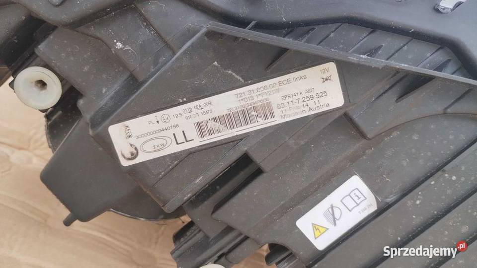 Lampa Lewa Bi Xenon Nieskrętny Bmw 3 F30 F31