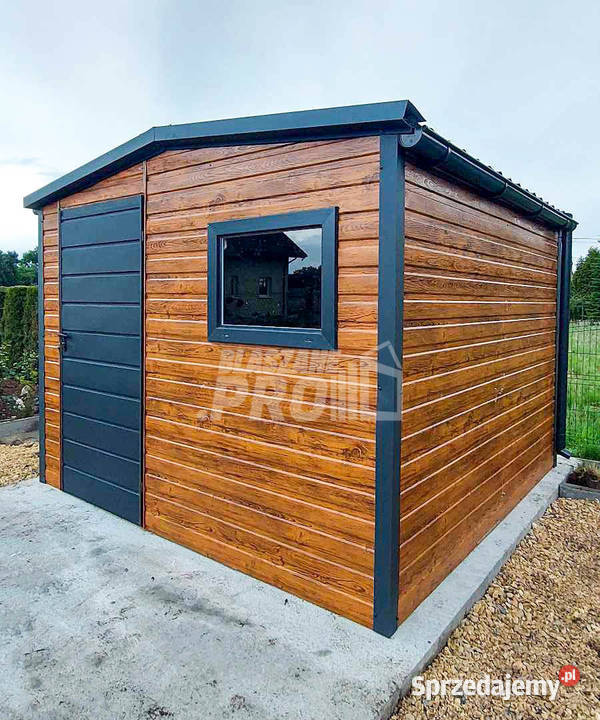 Schowek domek ogrodowy 3x4m drewnopodobny Dach
