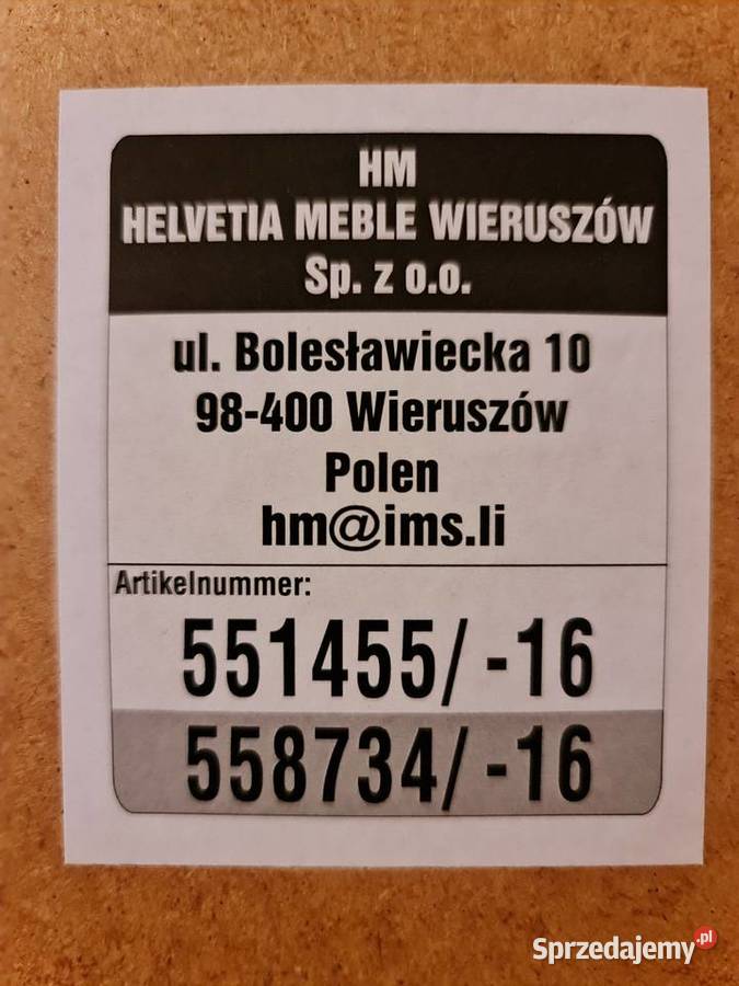 Witryna przeszkona z 6 półkami biała HM Velvetia sprzedam