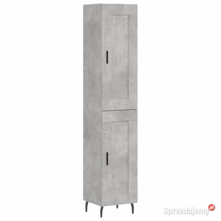 Wysoka szafka szarość betonu 345x34x180 mazowieckie Warszawa