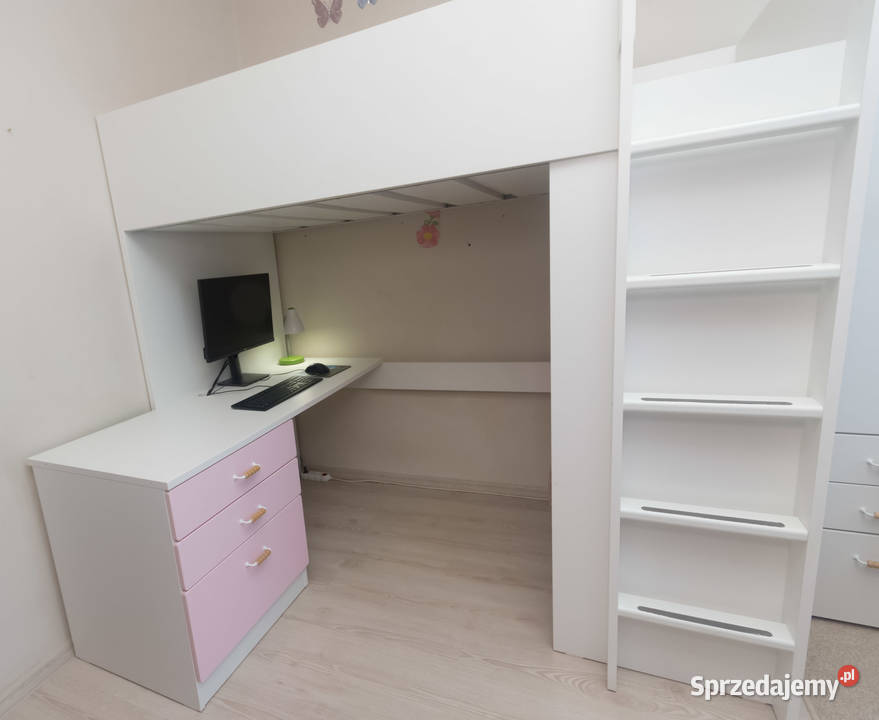 IKEA SMSTAD łóżko na antresoli z biurkiem i Kraków