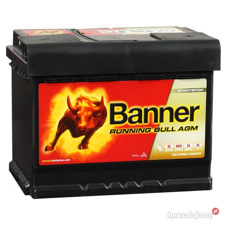 Akumulator 60Ah 640A Banner Running Bull AGM P osobowe śląskie Gliwice
