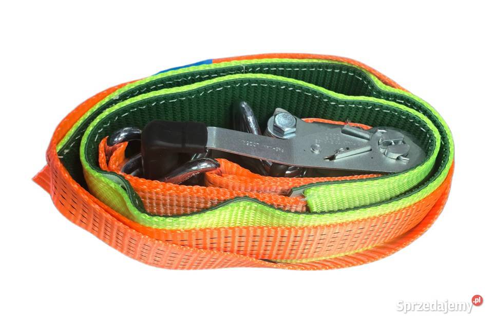 Pas transportowy VDI 2700 trawka 28m5ton3 haki Pozostałe Lubanie