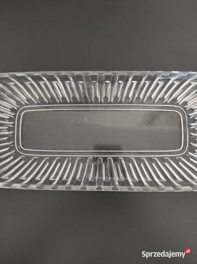 Keksówka półmisek 35 stare szkło PRL przezroczysty Dom i Ogród Białystok