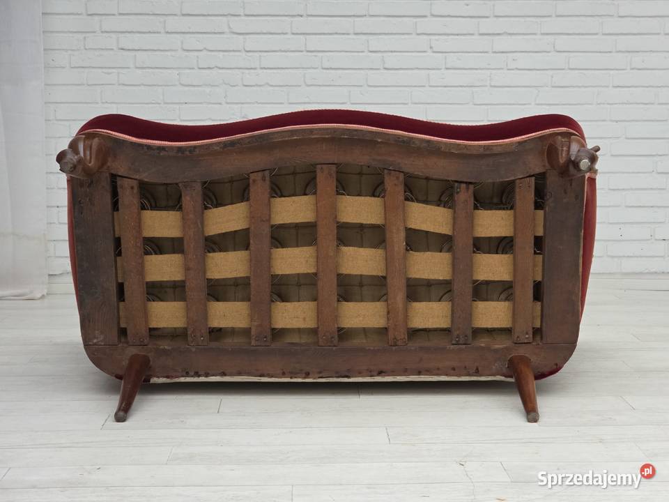 Lata 2030 XX wieku Duńska sofa dwuosobowa welur Poznań