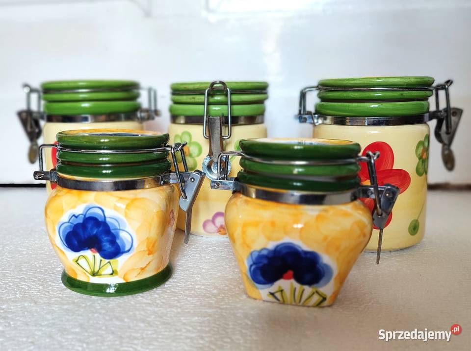Ceramiczne pojemniki kuchenne z zapięciem pomorskie Gdańsk