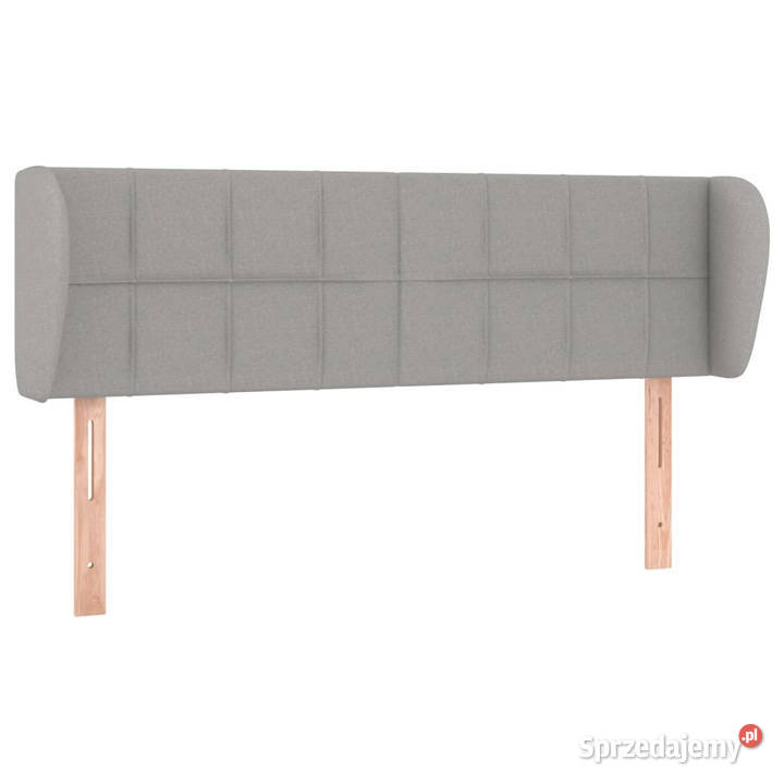 Zagłówek uszak jasnoszary 147x23x7888 tkanina Warszawa