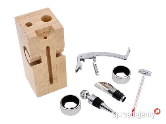 Zestaw do Wina w Formie Pudełka Drewnianego