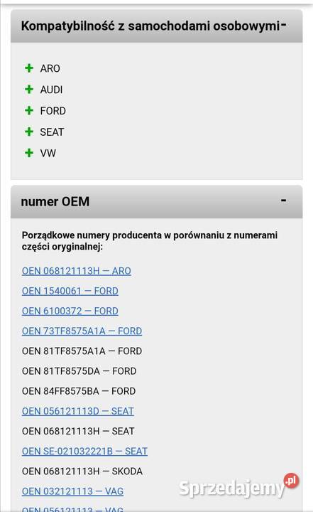 Termostat TH1439 87J VW SKODA FORD NOWY sprzedam