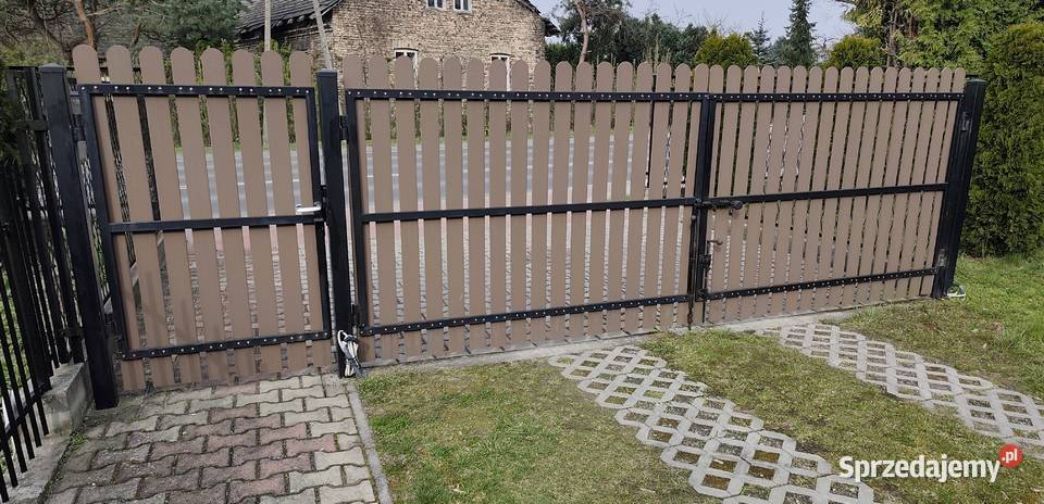Brama dwuskrzydłowa furtka zawiasy skrzydłowa małopolskie Babice
