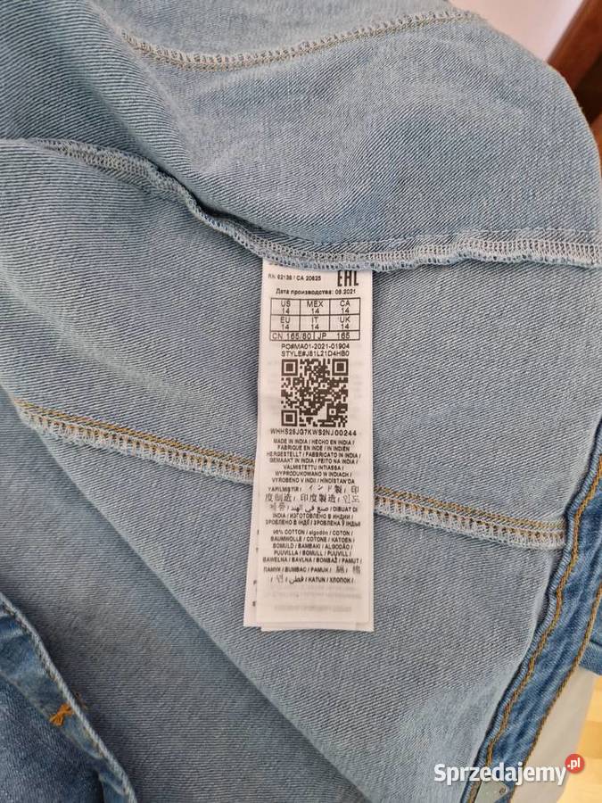 Nowa dżinsowa kurtka dziewczynki 14 lat rozmiar Rozmiar 164 Bibice