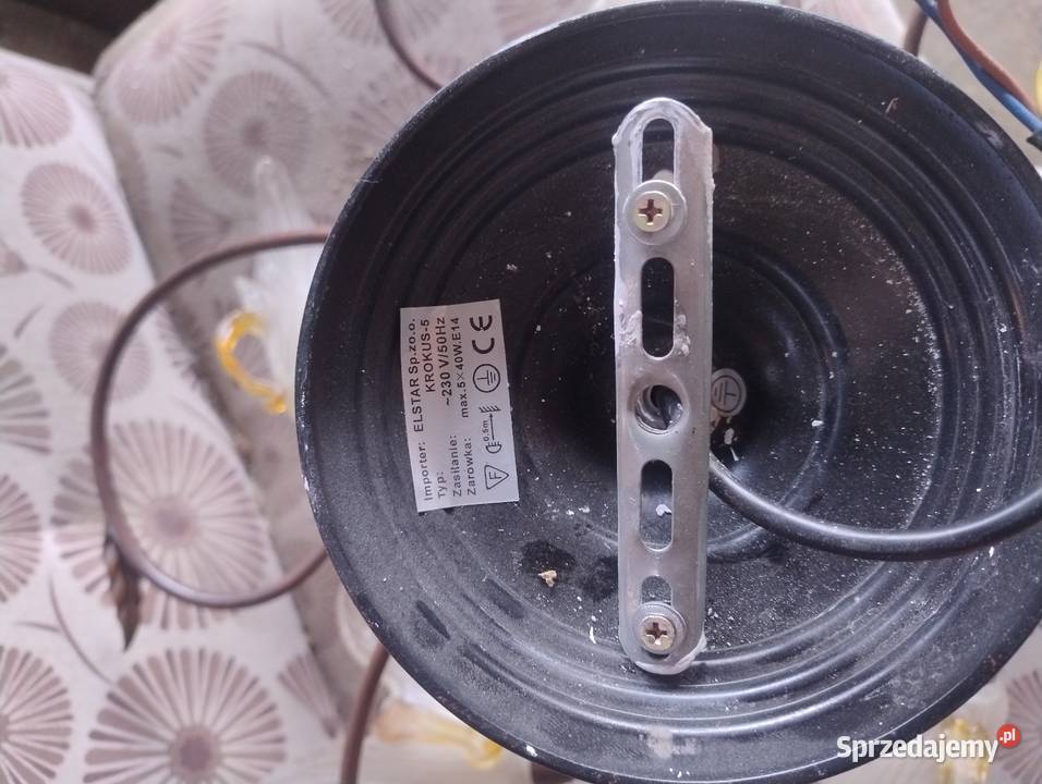 Żyrandol sufitowy pięcioramienny podkarpackie Adamówka