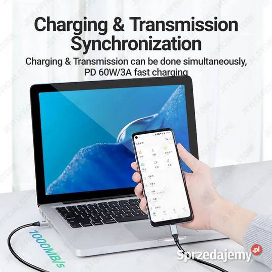 JEYI różne kable USB A C C C 60W3A 10Gbps sprzedam