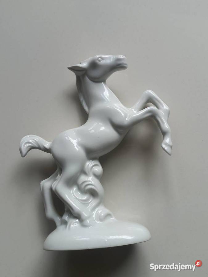 Figurka porcelanowa Koń Lippensdorf Toruń