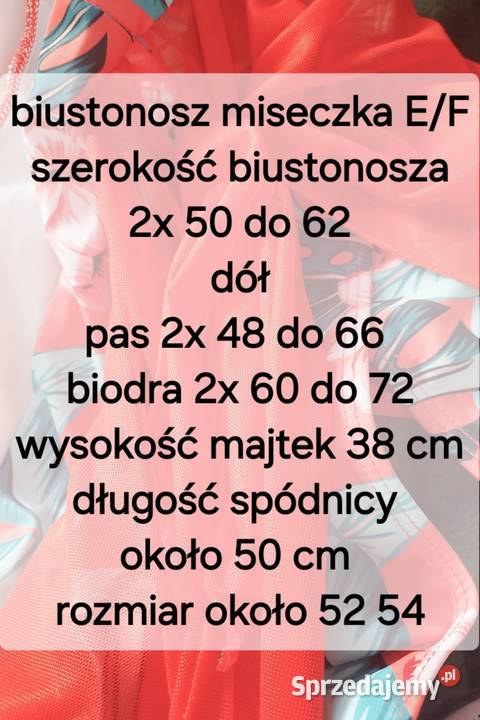 Stój kąpielowy dwuczęściowy plus size 52 54 że Olsztyn