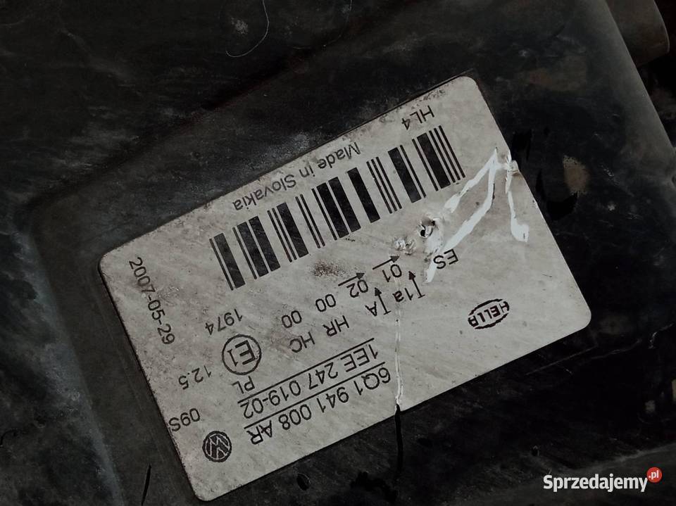 LAMPA PRZÓD PRAWA LIFT EU 6Q1941008AR VW świętokrzyskie