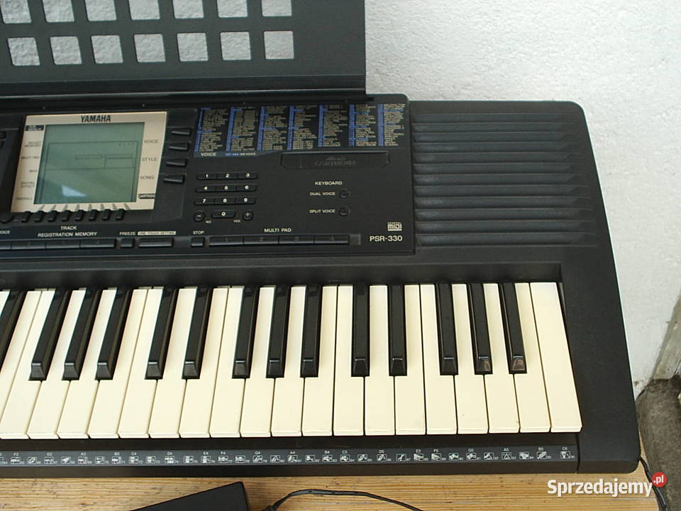 Keyboard Yamaha PSR330 z osprzętem klawiatura Yamaha Instrumenty klawiszowe i MIDI Kłodzko