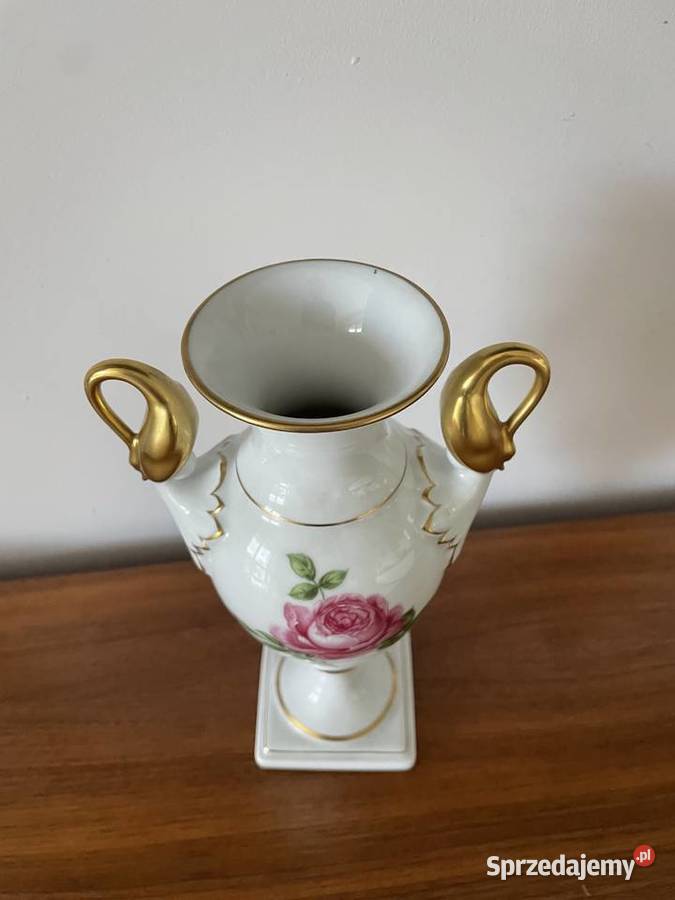 Wazon Amfora Moosrose vintage Porcelana i szkło Toruń