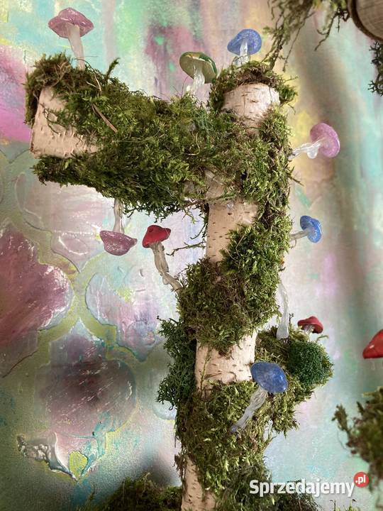 Dekoracyjna lampa leśna handmade małopolskie Kraków