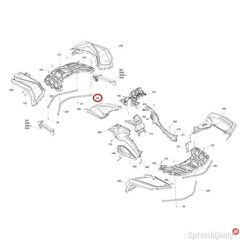 Hood maska Mineral Gray Satin CanAm OUTLANDER Nowy Sącz