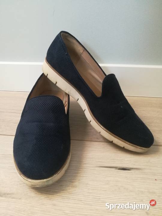 Damskie granatowe buty wsuwane lords GRACELAND Dębica sprzedam