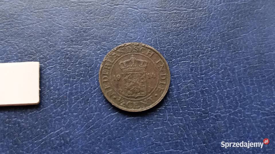 Stare monety 12 cent 1914 Holenderskie Indie podkarpackie